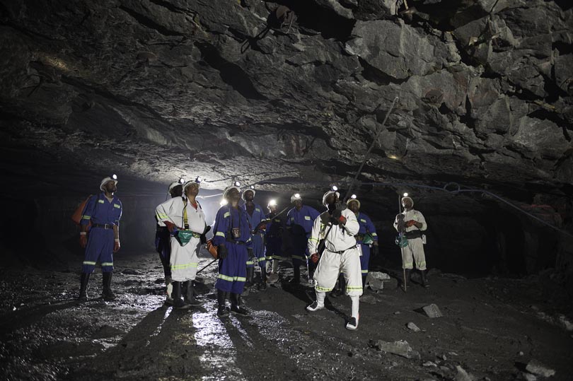 Happy people working at Two Rivers Platinum Mines