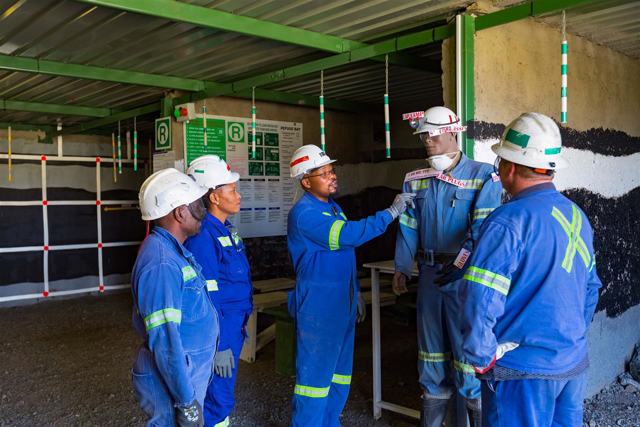 Happy people working at Two Rivers Platinum Mines
